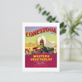 Conestoga Western Gemüse Postkarte (Stehend Vorderseite)