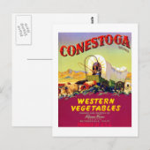 Conestoga Western Gemüse Postkarte (Vorne/Hinten)