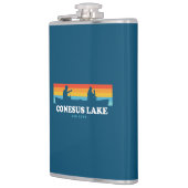 Conesus Lake New York Canoe Flachmann (Links)