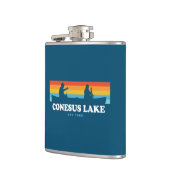 Conesus Lake New York Canoe Flachmann (Links)