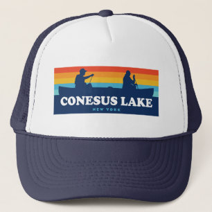 Conesus Lake New York Canoe Truckerkappe