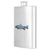 Conesus Lake New York Fish Flachmann (Links)