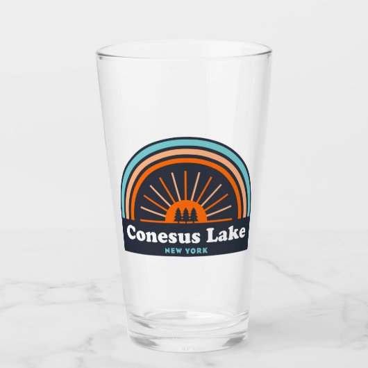 Conesus Lake New York Glas (Vorderseite)