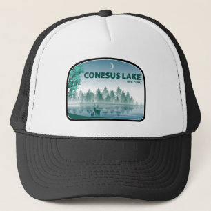Conesus Lake New York Hirsche Truckerkappe