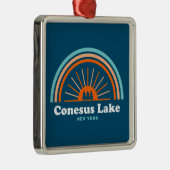 Conesus Lake New York Ornament Aus Metall (Rechts)