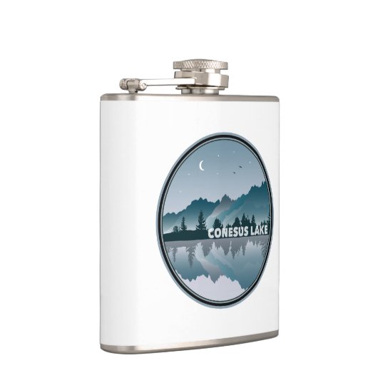 Conesus Lake New York Reflection Flachmann (Rechts)