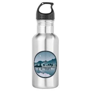 Conesus Lake New York Spiegelung Edelstahlflasche