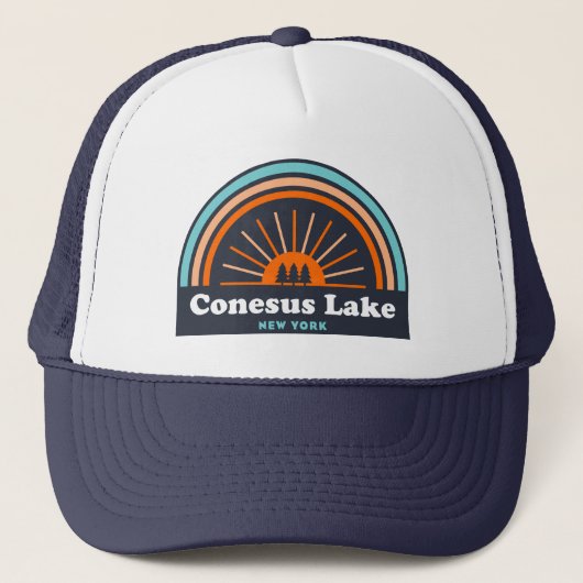Conesus Lake New York Truckerkappe (Vorderseite)