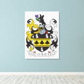 Coney Familienwappen Leinwanddruck (Insitu (Holzboden))