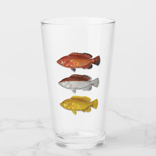 Coney Grouper Drink Glass Glas (Vorderseite)