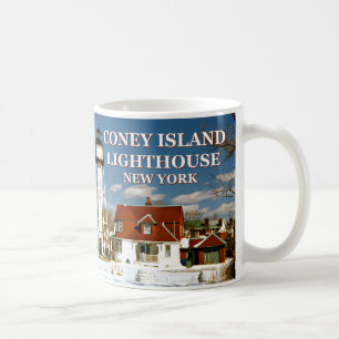 Coney-Insel-Leuchtturm, New- YorkTasse Kaffeetasse