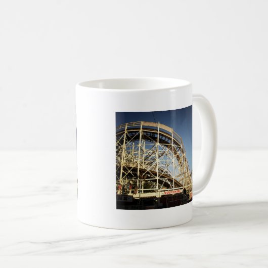 Coney-Insel-Wirbelsturm-Rollen-Untersetzer, Kaffeetasse (VorderseiteRechts)