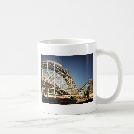 Coney-Insel-Wirbelsturm-Rollen-Untersetzer, Kaffeetasse (Rechts)