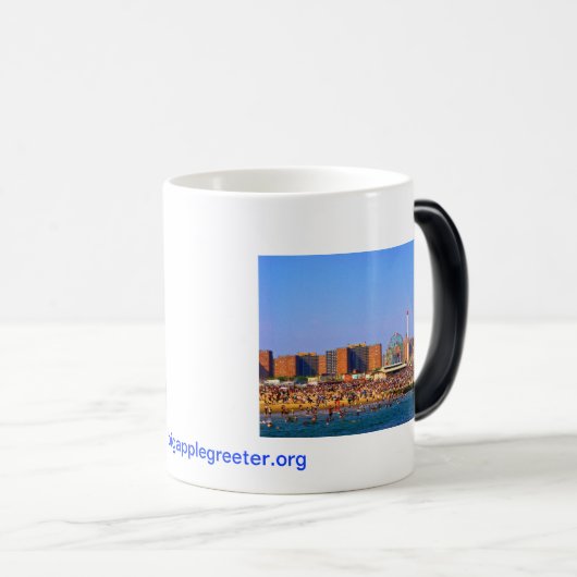 Coney-Inselstrand - NYC Tasse (VorderseiteRechts)