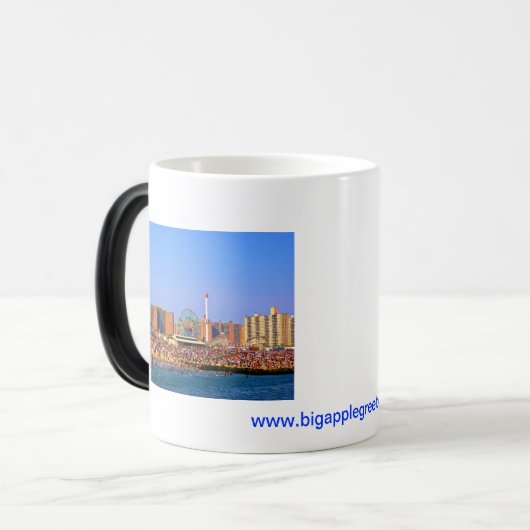Coney-Inselstrand - NYC Tasse (Vorderseite Links)
