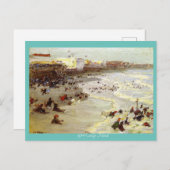 "Coney Island 1914, by EH Potthast" Postkarte (Vorne/Hinten)