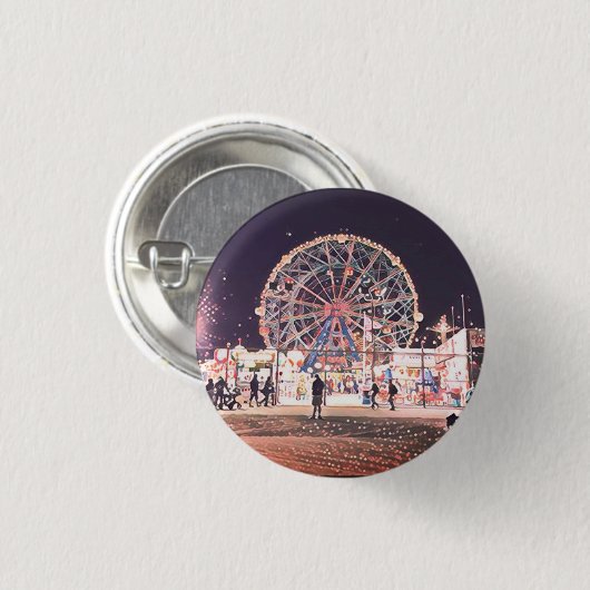Coney Island Amustion Button (Vorne & Hinten)
