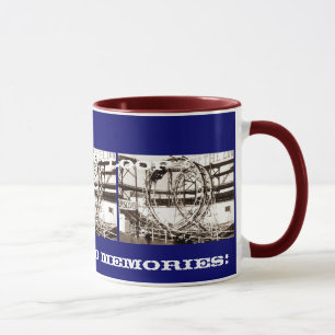 Coney Island Antique Ansicht Looping Achterbahn Tasse