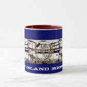Coney Island Antique View Looping Roller Coaster Tasse (Zentrum)