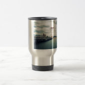 Coney Island Beach Panorama Reisebecher (Mittel)