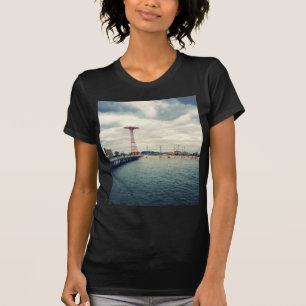 Coney Island Beach Panorama T-Shirt