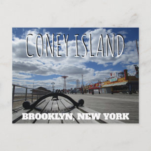 Coney Island, Boardwalk Postkarte