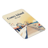 Coney Island Boardwalk USA Magnet (Rechte Seite)
