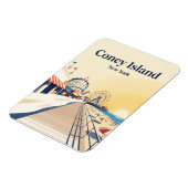 Coney Island Boardwalk USA Magnet (Linke Seite)