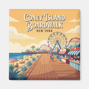 Coney Island Boardwalk USA Magnet