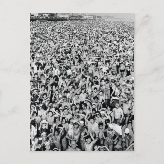 Coney Island Bright Beach Postkarte (Vorderseite)