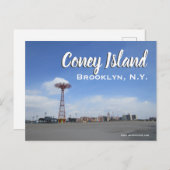 Coney Island, Brooklyn N.Y. Postkarte (Vorne/Hinten)