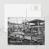 Coney Island Cake Walk Postcard Vintages Foto Postkarte (Vorne/Hinten)
