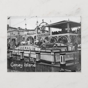 Coney Island Cake Walk Postkarte altes Bild