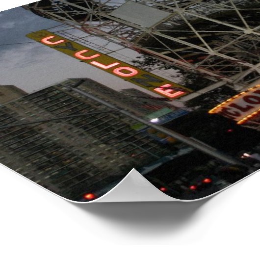 Coney Island Cyclone Poster (Ecke)