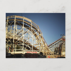 Coney Island Cyclone Roller Untersetzer, Brooklyn Postkarte