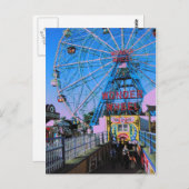 Coney Island - das Wunder-Rad Postkarte (Vorne/Hinten)