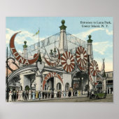 Coney Island, Eingang, Vintag Inspiriert Poster (Vorne)