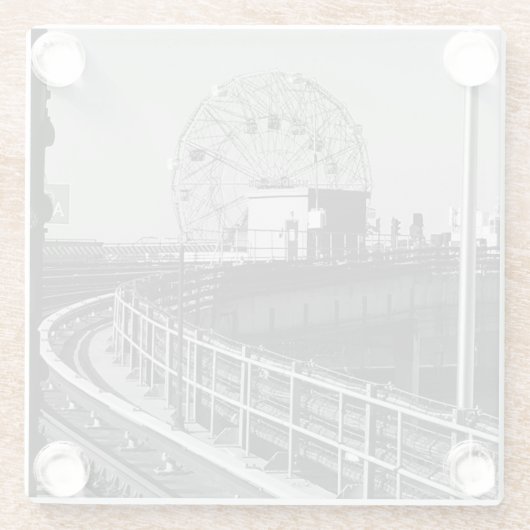 Coney Island Glasuntersetzer (Rückseite)
