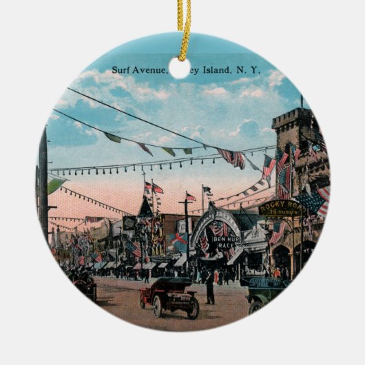 Coney Island Keramik Ornament (Vorne)