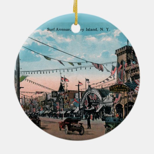 Coney Island Keramik Ornament (Hinten)