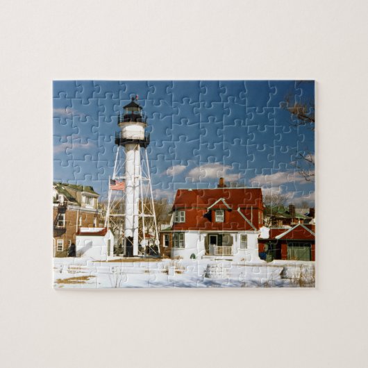 Coney Island-Leuchtturm, New York Puzzle (Horizontal)