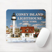Coney Island Lighthouse, New York Mousepad (Mit Mouse)