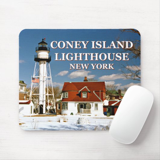 Coney Island Lighthouse, New York Mousepad (Mit Mouse)