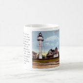 Coney Island Lighthouse, New York Postcard Tasse (Mittel)
