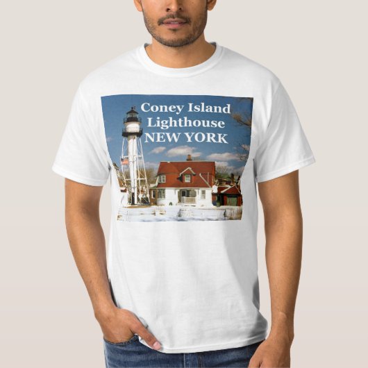 Coney Island Lighthouse, New York T - Shirt (Vorderseite)