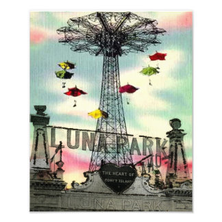 Coney Island Luna Park Vergnügungspark brooklyn Fotodruck