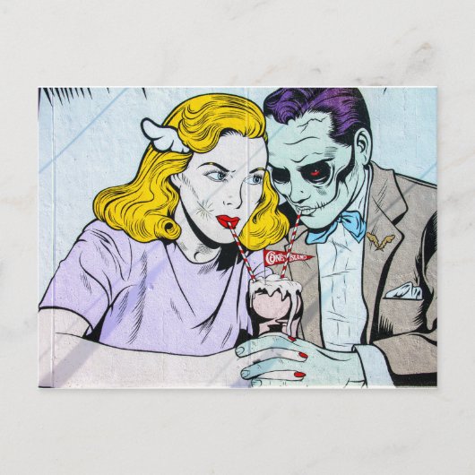 Coney Island Milkshake (New York, NY) Postkarte (Vorderseite)