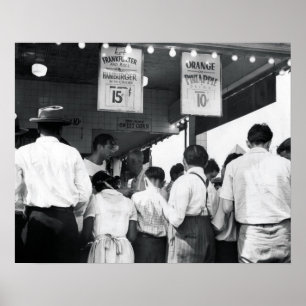Coney Island Nathan's Hotdog-Stand Poster