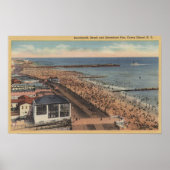 Coney Island, New York - Boardwalk, Strand Poster (Vorne)