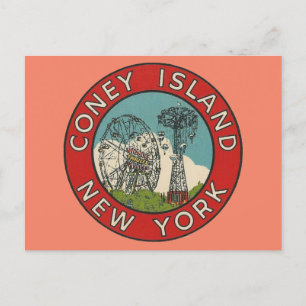 Coney Island, New York Postcard Postkarte